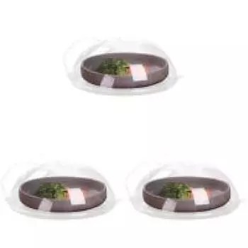 10-дюймовый прозрачный чехол для защиты от брызг в микроволновой печи, пластиковый, с ручкой и вентиляционным отверстием (белый)