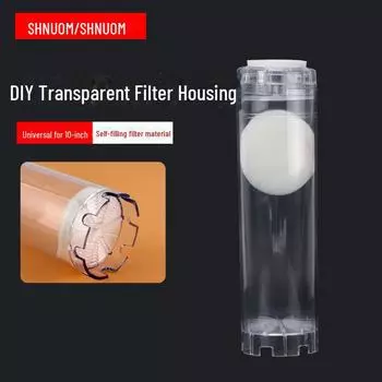 10-дюймовый прозрачный фильтр-бутылка с анион- и катионообменной смолой для самостоятельной установки DIY filter element and filter housing прозрачный