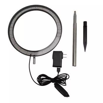 10-дюймовый светодиодный светильник для выращивания растений, кольцо, регулируемая высота, заземляющая вилка, светодиодный светильник для выращивания растений в помещении, США