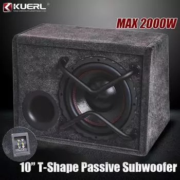 10-дюймовый трапециевидный пассивный сабвуфер с двумя магнитными катушками для автомобильного аудио, высокая мощность, модификация сабвуфера для автомобиля с избыточным весом 10 Inch