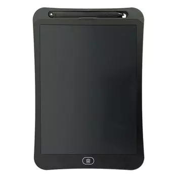 10-дюймовый ЖК-планшет для письма, стираемая образовательная цветная электронная доска для рисования и письма чёрный