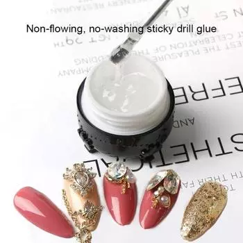 10 г/15 г FN клей для сверления ногтей высокой вязкости легкий натуральный УФ-гель для укрепления ногтей 15g
