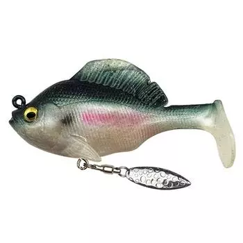 10 г/6 см T-образный хвост Swimbaits вращающиеся на 360 градусов вращающиеся лопасти блесны приманки для ловли рыбы сверху воды для пресной и соленой воды 10g/6cm