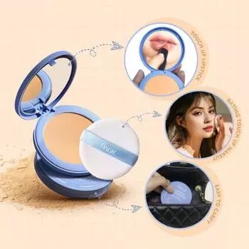 10 г матовая прессованная пудра с контролем жирности, натуральная, долговечная, водостойкая, без блеска, легкая, для женщин и девочек, для макияжа, для маскировки лица, пудра B