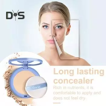 10 г матовая прессованная пудра с контролем жирности, натуральная, долговечная, водостойкая, без блеска, легкая, для женщин и девочек, для макияжа, для маскировки лица, пудра C