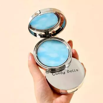 10 г. Натуральный матирующий консилер-пудра с эффектом сухого и влажного макияжа, лавандово-голубого цвета, подходит для кожи