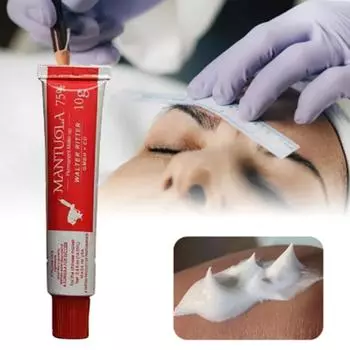 10 г обезболивающий крем для быстрого обезболивания кожи MANTUOLA, полупостоянный белый