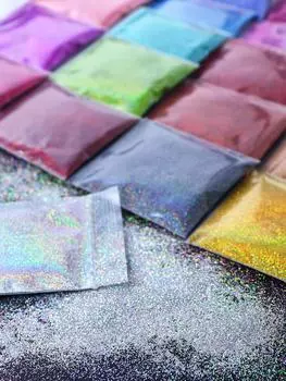 10 г/пакет, голографический блеск для ногтей, лазерный 0,2 мм, цвет, тонкое блестящее украшение для ногтей для гелевого дизайна ногтей «сделай сам»,