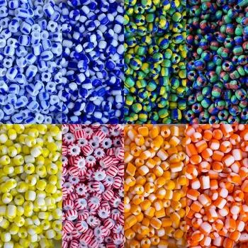 10 г стеклянные бусины с подвесками в полоску, хрустальные бусины для изготовления ювелирных изделий своими руками, браслетов, ожерелий, сережек, аксессуаров 10g