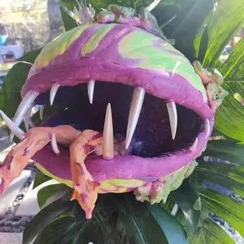 10 Хэллоуин Тыквенные Зубные Протезы Розыгрыш Ужас Тыквенный Фонарь Человекоед Цветочное Украшение Острые Зубные Протезы Атмосфера Украшения