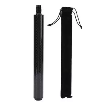 10 Inch Carbon Fiber Billiard Pool Cue Extension Billiards Accessory Pool Cue Extender with Rubber E