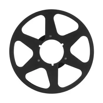 10 Inch Open Reel Takeup Reel 6 Holes Sound Aluminum Takeup Reel Empty Reel for 14 Inch Tapes чёрный