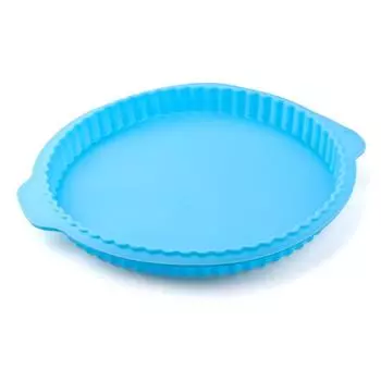 10 Inch Silicone Cake Mold Toast Pizza Lace Flower Edge Non Stick Air Fryer Oven Mould Kitchen Gadgets Bakeware синий