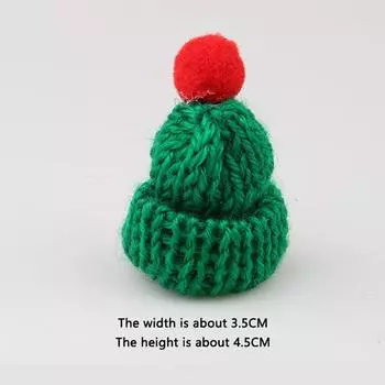10 из них кукольный домик миниатюрный шерстяной вязаный рождественский шейный шарф шапка имитация шарфа и шапки модель куклы своими руками аксессуары игрушки