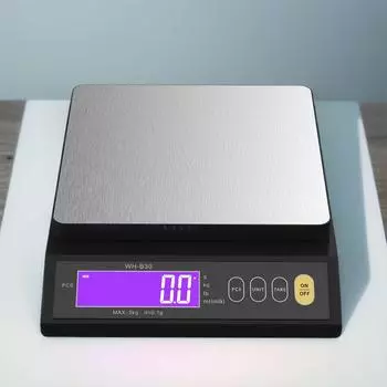 10 кг/1 г цифровые кухонные весы ЖК-дисплей электронные пищевые весы с граммовыми весами из нержавеющей стали для измерения взвешивания 10kg 1g серебряный