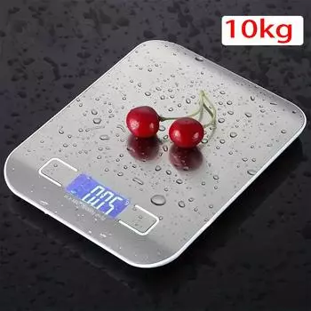 10 кг кухонные весы измерительные приборы для обжарки кофе пищевые весы цифровые маленькие перезаряжаемые электронные весы из нержавеющей стали 10Kg