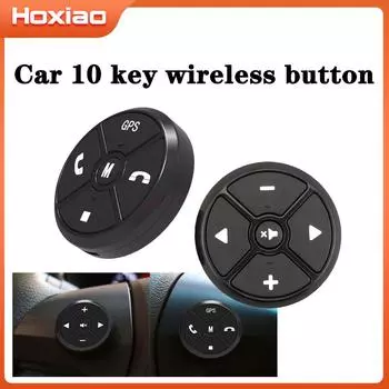 10-клавишная беспроводная кнопка управления рулевым колесом автомобиля для автомобильного радио, Android, DVD, GPS, мультимедийная навигация, головное устройство, пульт дистанционного управления 10 key
