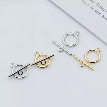 10 компл. тумблерных застежек и кольцевых застежек OT, концевые застежки, соединители для браслета, ожерелья, изготовление ювелирных компонентов белый