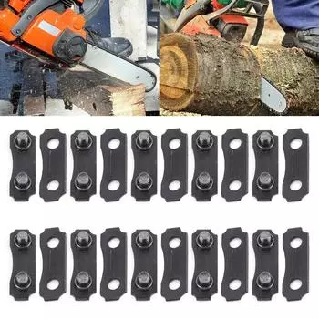 10 комплектов 3/8 ремкомплектов для цепей бензопил для .043 .050 главных звеньев стяжных ремней запасных частей для цепных пил аксессуары