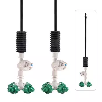 10 комплектов 4-ходовых насадок для распыления, комплект садовых теплиц, распылитель для орошения, опрыскиватель для охлаждения, озеленения, увлажнения, спринклеры CHINA