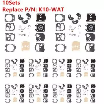 10 комплектов/5/1 комплект K10-WAT карбюратор диафрагма карбюратор прокладка игла ремонтный комплект для WA WT Walbro