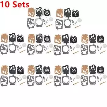 10 комплектов/5 комплектов/1 комплектов прокладок для карбюратора, диафрагмы, триммера, комплект для ремонта диафрагмы карбюратора для карбюратора 139f 26CC 33CC 43CC 52CC