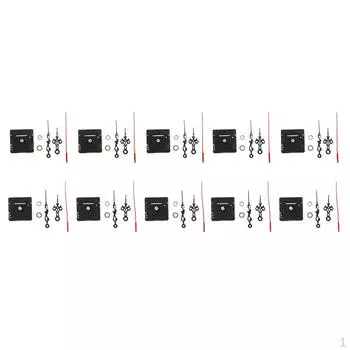 10 комплектов домашнего использования часового механизма с указателем с цветочным узором для украшения и ремонта своими руками