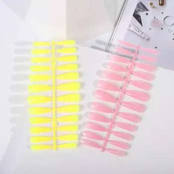 10 комплектов искусственных ногтей, легко наносимых, декоративных пластиковых, отличных накладных накладных ногтей, поставки фиолетовый