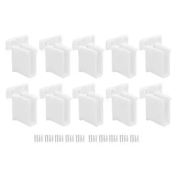 10 комплектов кронштейнов для полок из проволоки, прочные кронштейны для полок из проволоки из АБС-пластика для шкафов и гардеробов
