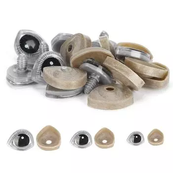 10 комплектов кукол, мультяшные глаза, пластиковая смола, стереоскопические плюшевые игрушки в виде животных, аксессуары для изготовления 17x20MM