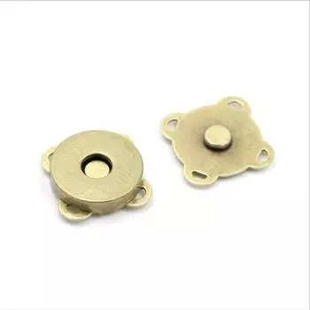 10 комплектов квадратных магнитных кнопок, застежек, кнопок, сумочек, кошельков, сумок для рукоделия, деталей, аксессуаров 11 мм, 15 мм, 19 мм, выберите цвета 19mm античный бронзовый
