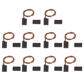 10 комплектов магнитных герконовых переключателей DC100V NC встраиваемый проводной датчик двери окна для системы сигнализации MR