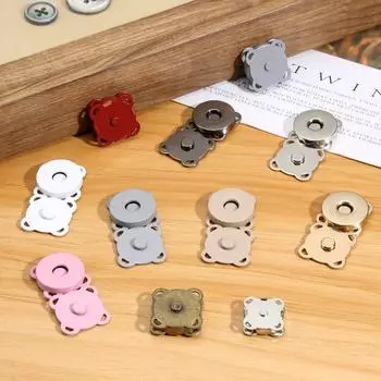 10 комплектов магнитных кнопок, металлических пришивных пуговиц в виде цветка сливы, застежек для кошельков, сумок, одежды, аксессуаров для самостоятельного изготовления 15mm