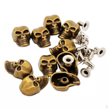 10 комплектов металлических шпилек и заклепок для одежды, курток, сумок, джинсов, декора