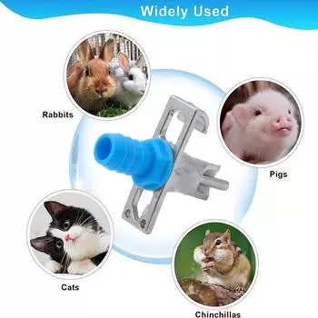 10 комплектов поилок с ниппелем для воды, кормушки, автоматическая поилка для кроликов, хорьков, мышей