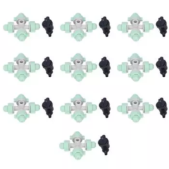 10 комплектов распылительных насадок с перекрестным распылением и головкой для микроорошения с соединением 4/7 мм для сельскохозяйственных угодий и садов