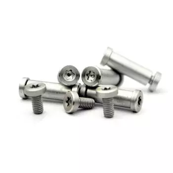 10 комплектов резьбы для ножей, ручки, нержавеющая сталь, винты для фиксации, складные ножи, хвостовик, шпиндель, ось, заклепки, аксессуары для самостоятельного изготовления, гвозди 4MM, size 2