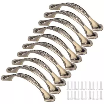 10 комплектов шкафа с ручкой из цинкового сплава, ящик для обуви, ящик для офисной фурнитуры, расстояние между отверстиями 96 мм