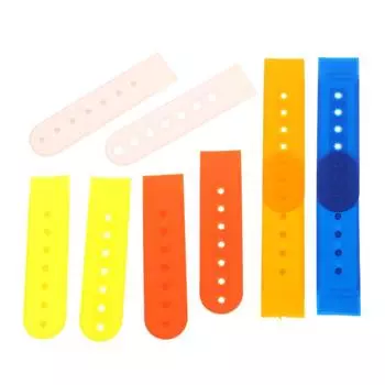 10 комплектов сменных ремешков для бейсболок с 7 отверстиями, цветная застежка для ремонта шляпы, удлинитель для пряжки, аксессуар для бейсболки белый