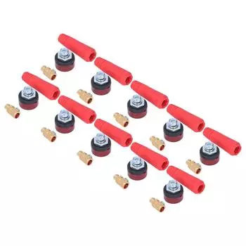 10 комплектов сварочного кабеля панельный разъем резиновый латунный европейский сварочный аппарат быстрая вилка гнездо