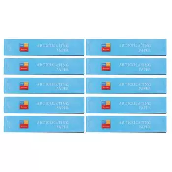 10 копий стоматологическая артикуляционная бумага синяя тонкая стоматологическая лабораторная артикуляционная бумага для ухода за полостью рта