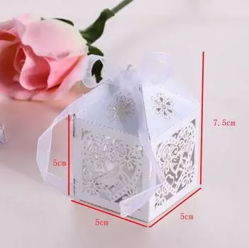 10 коробок для вечеринки, роскошные украшения для сладких коробок, новые сувениры для торта, подарок, свадебные конфеты 10 pcs кремовый