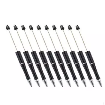 10 креативных ручек из бисера, шариковая ручка для рисования, ведения заметок, ведения журнала белый