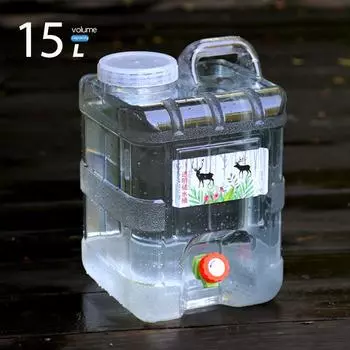10 л/15 л емкость для воды контейнер для воды портативный автомобильный водный транспортер прозрачный бак с краном для кемпинга походов пикника