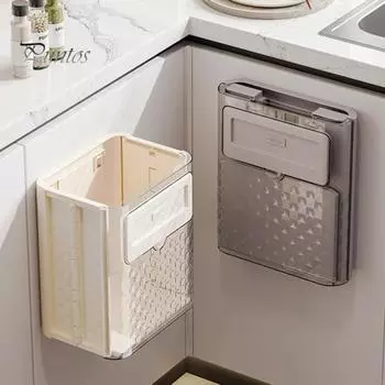 10 л большой емкости подвесной кухонный мусорный бак мусорное ведро простая установка подвесной маленький пластиковый мусорный бак