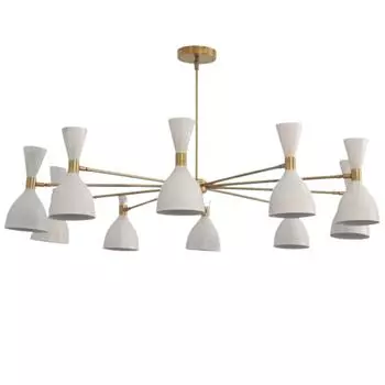 10 лампочек Современная латунная итальянская потолочная люстра Diablolo