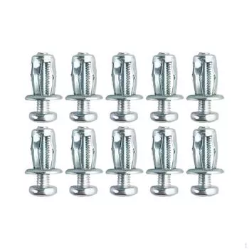 10 лепестковых расширительных гаек, домкратные гайки, 30 мм, настенный анкер, короткий длинный винт для жалюзи