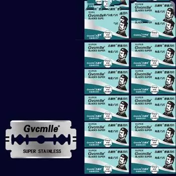10 лезвий для ручной бритвы Старомодные лезвия для бритвы Двусторонние лезвия для бритвы Pack of 10