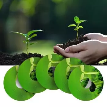 10 листов этикетки для гидропоники, самоклеящаяся круглая форма, корзина для гидропоники из ПВХ, стручки, этикетка для растений, товары для сада