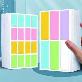 10 листов цветной этикетки-наклейки, рукописные водонепроницаемые самоклеящиеся наклейки с именным знаком YSX